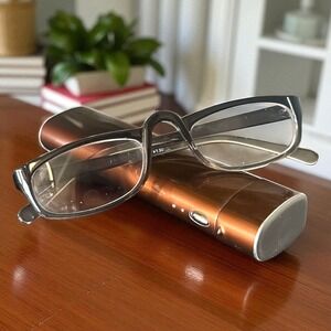 Reading Glasses PR03 +1.50 Black Frame‎ Readers Eye Glasses with Case Womens